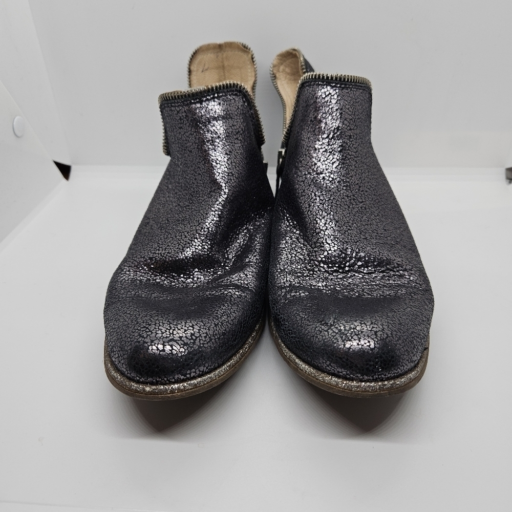 Unity in Diversity Panache gunmetal metallic glitter ankle boots EU 40 US 9 - Picture 2 of 12